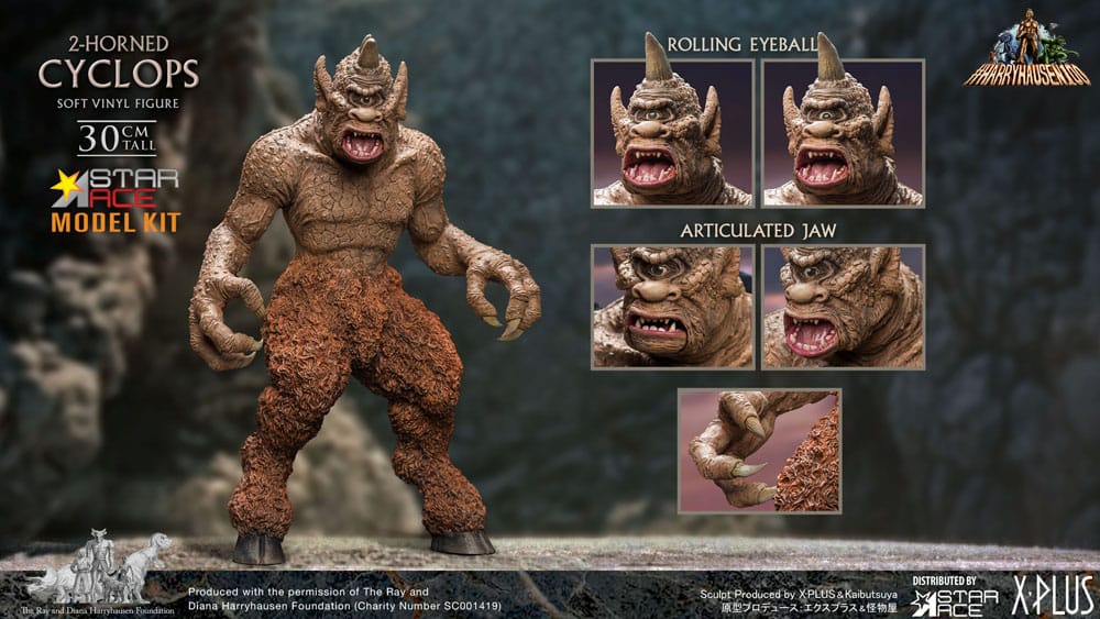 The 7th Voyage of Sinbad Soft Vinyl Ray Harryhausens 2-horned Cyclops 30 cm Model Kit