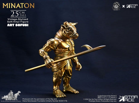 Ray Harryhausen Soft Vinyl Statue Minaton Vintage-Style 25 cm