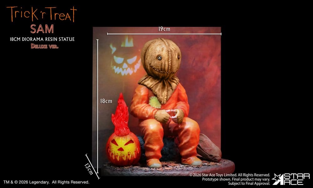 Trick R Treat Diorama Resin Statue Sam DX 18 cm