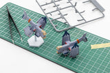 Rebuild of Evangelion SYUTO Tiny Scale Plastic Model Kit UNAF Close Air Support VTOL Aircraft YAGR-3B 5 cm