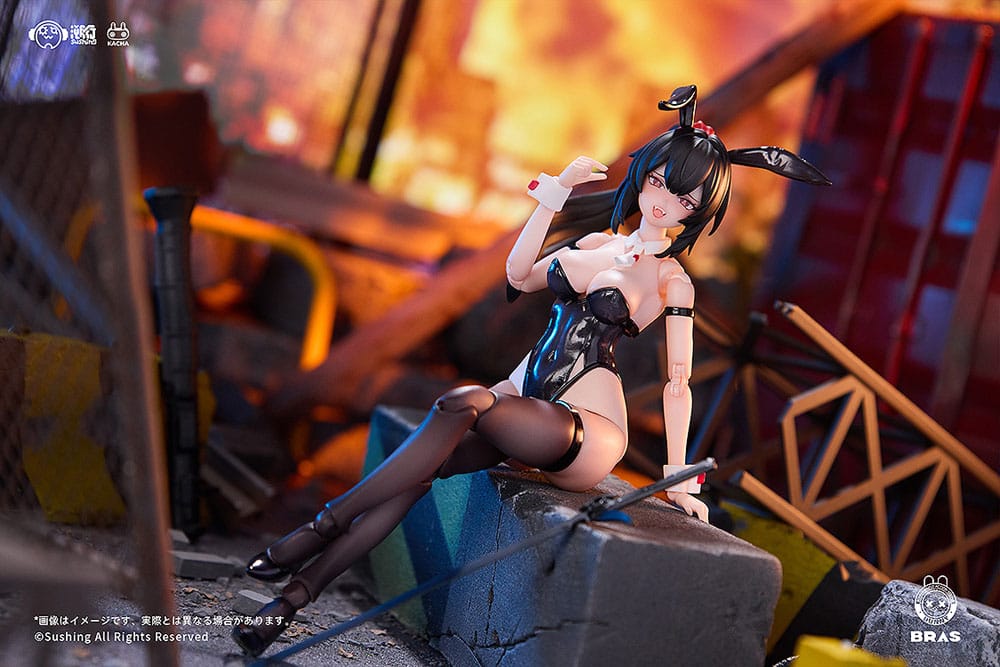 Bunny Rapid Action Squad Action Figure 1/12 Attacker Runa 16 cm