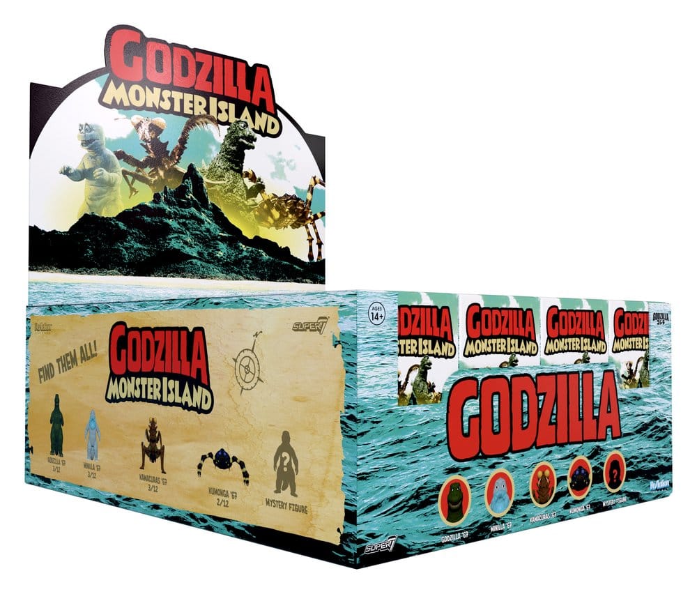 Godzilla Toho (Monster Island) Action Figure Wave 13 Blind Box Display (12)