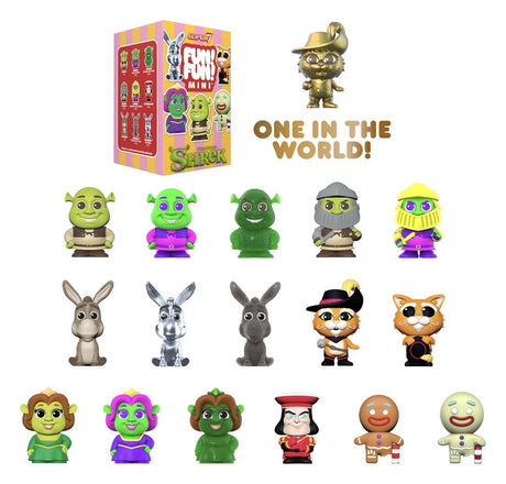Shrek Fun! Fun! Mini Figures Wave 01 Blind Box Display (9)