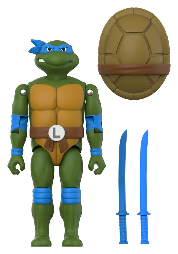 Teenage Mutant Ninja Turtles ReAction+ Action Figure Wave 02 Leonardo