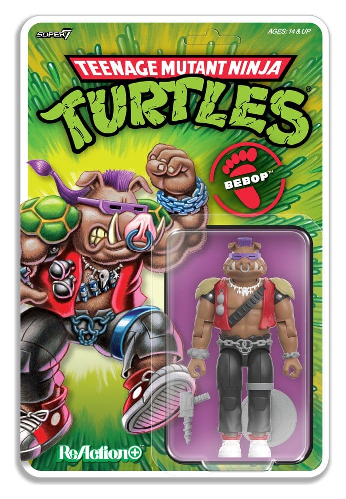 Teenage Mutant Ninja Turtles ReAction+ Action Figure Wave 02 Bebop