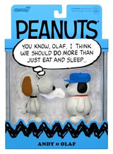 Peanuts ReAction Action Figures 2-Pack Olaf & Andy 10 cm