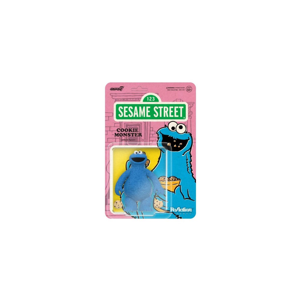 Sesame Street ReAction Wave 02 Cookie Monster 10 cm Action Figure