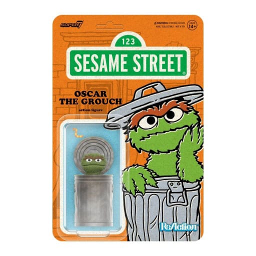 Sesame Street ReAction Wave 02 Oscar the Grouch 10 cm Action Figure