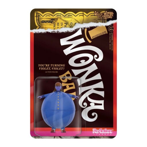 Willy Wonka and the Chocolate Factory (1971) ReAction Wave 03 Violet Beauregarde (Blueberry) 10 cm Action Figure