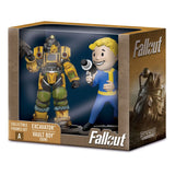 Fallout: A Excavator & Vault Boy (Gun) 7 cm Mini Figures 2-Pack