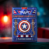 Captain America Playing Cards Patriotic Design