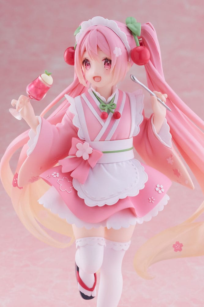 Hatsune Miku Newley Written Sakura Miku Japanese Cafe Ver. 18cm PVC Statue