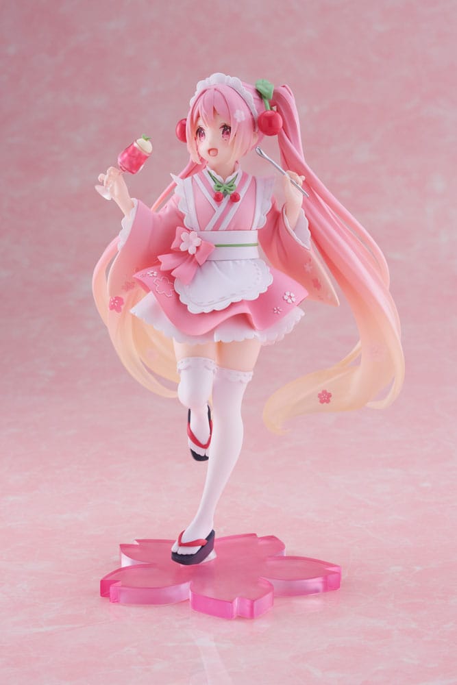 Hatsune Miku Newley Written Sakura Miku Japanese Cafe Ver. 18cm PVC Statue
