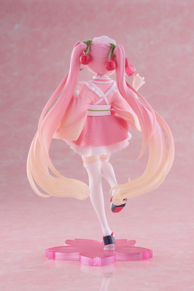 Hatsune Miku Newley Written Sakura Miku Japanese Cafe Ver. 18cm PVC Statue
