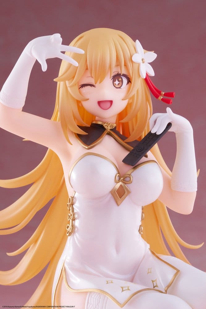 A Certain Scientific Railgun PVC Statue Desktop Cute Figure Misaki Shokuho Chinese Dress Ver. 13 cm
