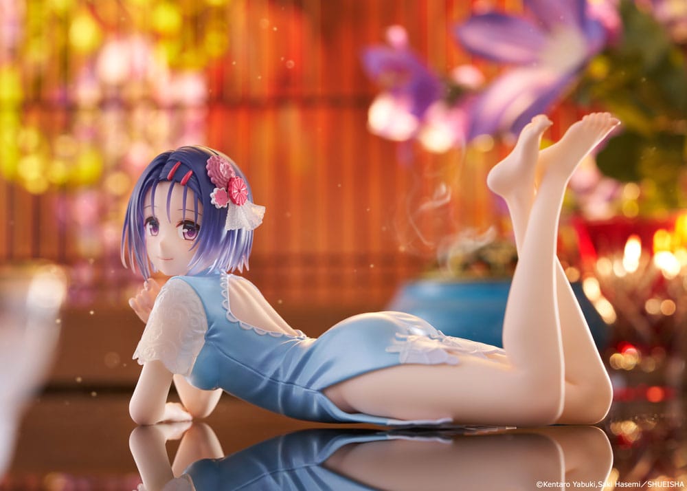 To Love-Ru Darkness PVC Statue Desktop Cute Figure Haruna Sairenji (China Dress Ver.) 13 cm