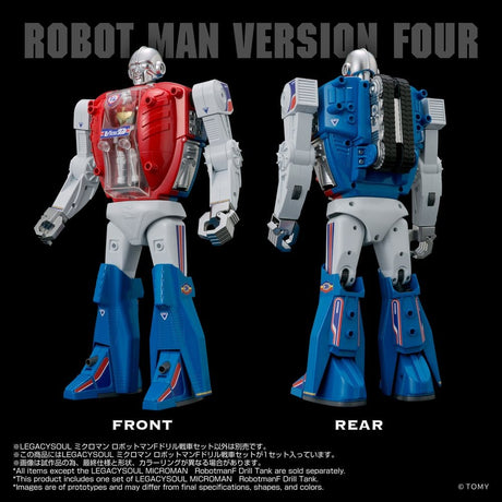Microman Legacysoul Action Figure Robotman F Drill Tank