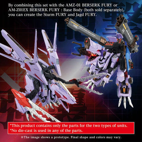 Zoids Model Kit Accesoory Set AM-Z01CP Berserk Fury Sturm & Jagd Unit