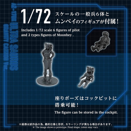Zoids Plastic Model 1/72 AZ-17DX Ultra Saurus Gravity Cannon Deluxe Version 58 cm