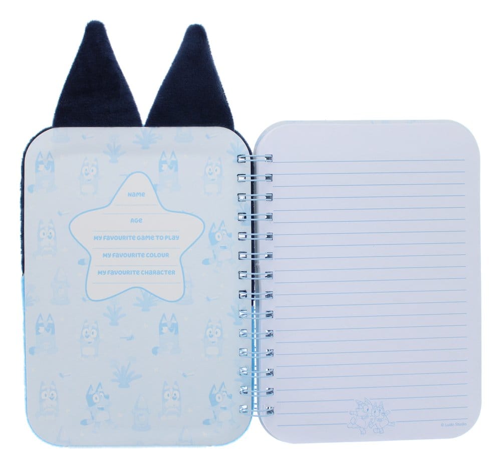 Bluey Plush Notebook Blue