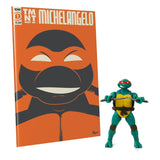 Teenage Mutant Ninja Turtles Michelangelo Exclusive 13 m BST AXN x IDW Action Figure & Comic Book