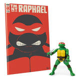 Teenage Mutant Ninja Turtles Raphael Exclusive 13 m BST AXN x IDW Action Figure & Comic Book