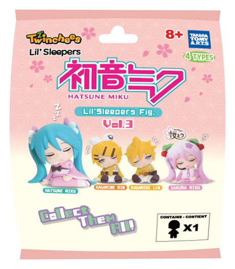Hatsune Miku Twinchees Mini Figures Lil' Sleepers Wave 3 5 cm Blind Pack Display (24)