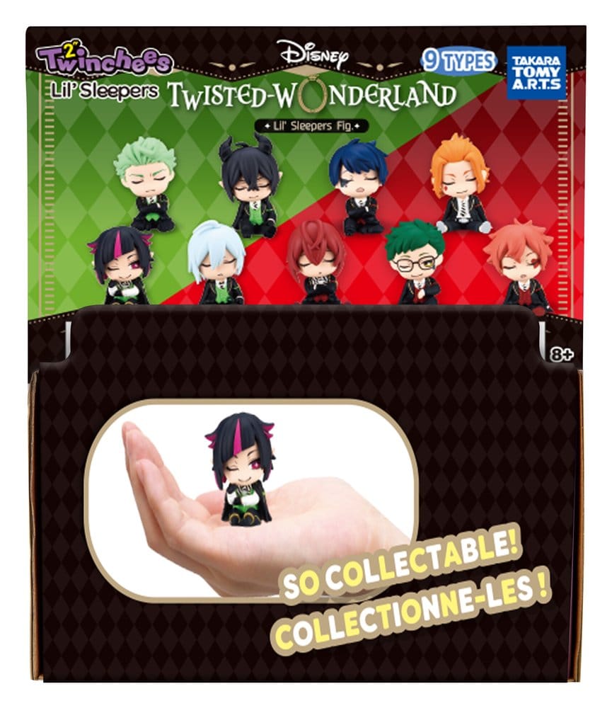 Disney Twisted Wonderland Twinchees Mini Figures Lil' Sleepers 5 cm Blind Pack Display (24)