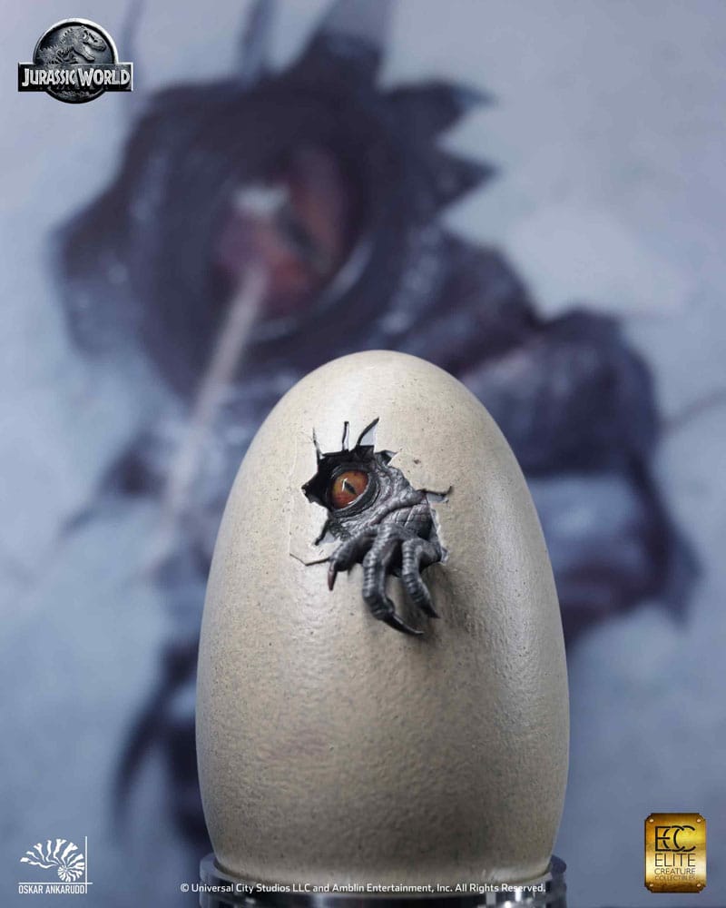 Jurassic World Hatching Indominus Rex 13 cm 1/2 Set of 3 Statues