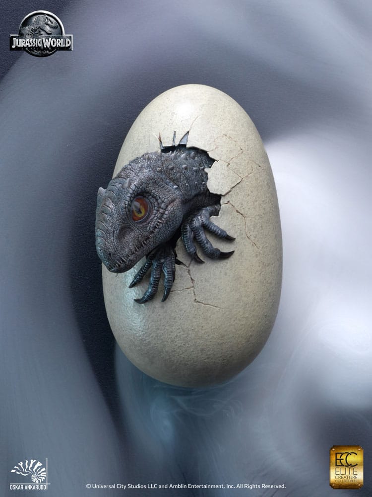 Jurassic Park Hatching Indominus Rex 13 cm 1/2 Statue