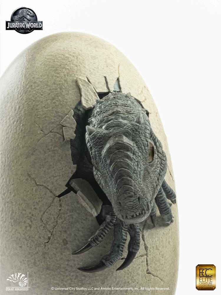 Jurassic World Hatching Indominus Rex 13 cm 1/2 Set of 3 Statues