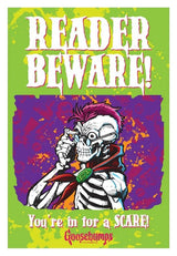 Goosebumps Metal Sign Reader Beware