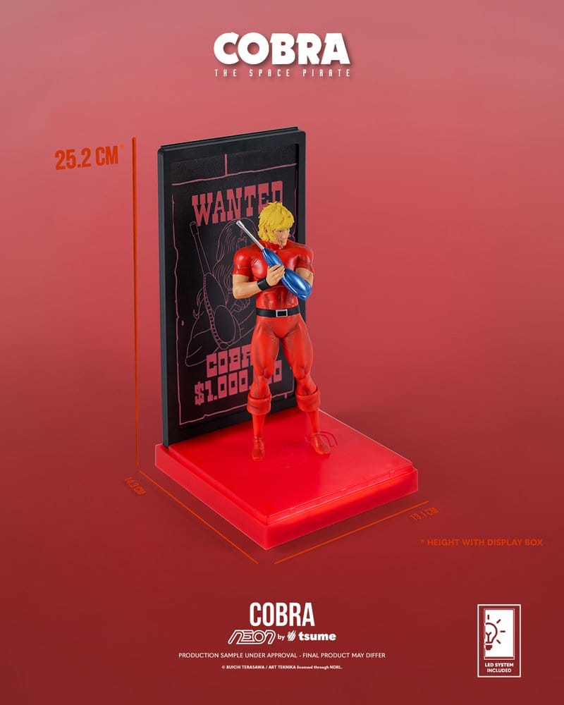 Cobra Neon Figure 1/9 Cobra The Space Pirate 20 cm