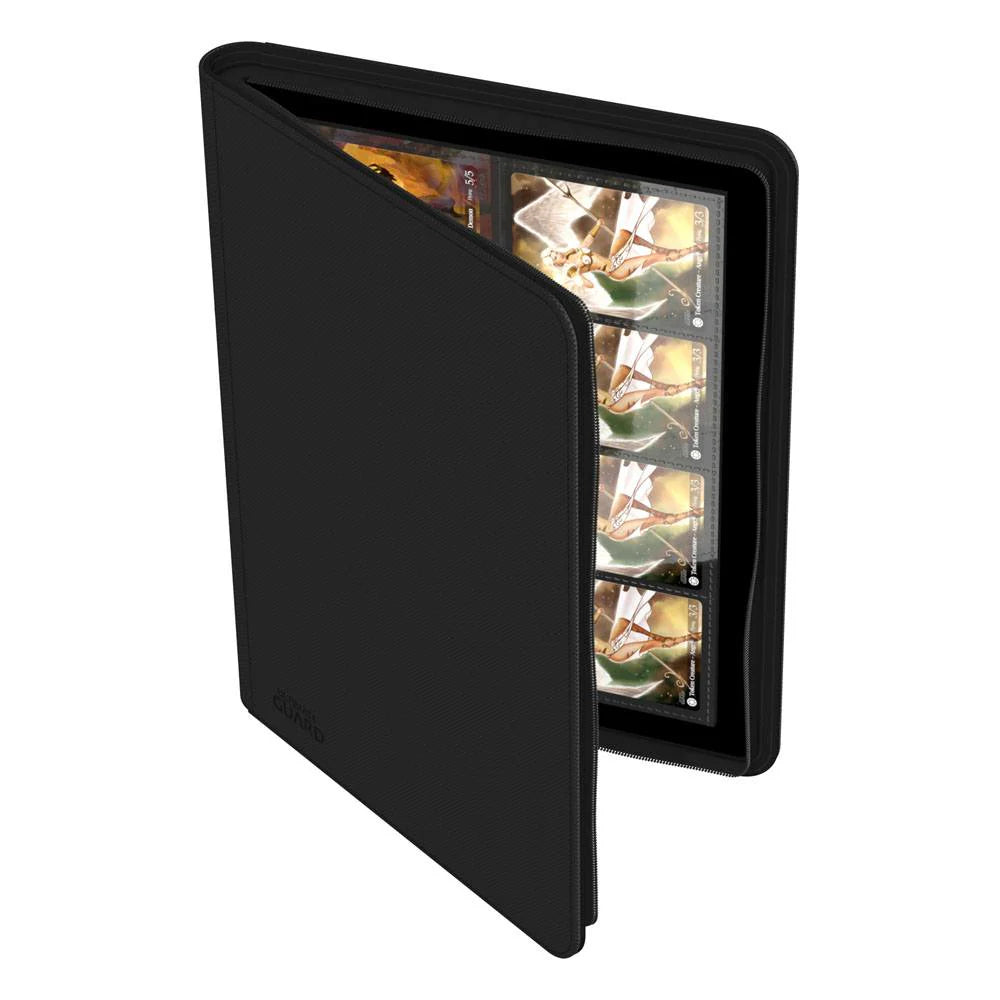 Ultimate Guard Zipfolio Xenoskin Trading Card Binder (Black) (16-Pocket/320 Card Capacity)