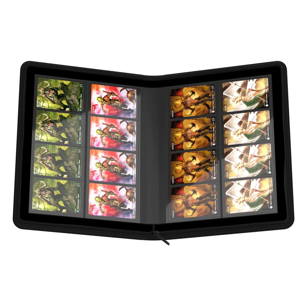 Ultimate Guard Zipfolio Xenoskin Trading Card Binder (Black) (16-Pocket/320 Card Capacity)