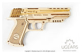 Ugears 3D Wooden Puzzle Wolf-01 Handgun