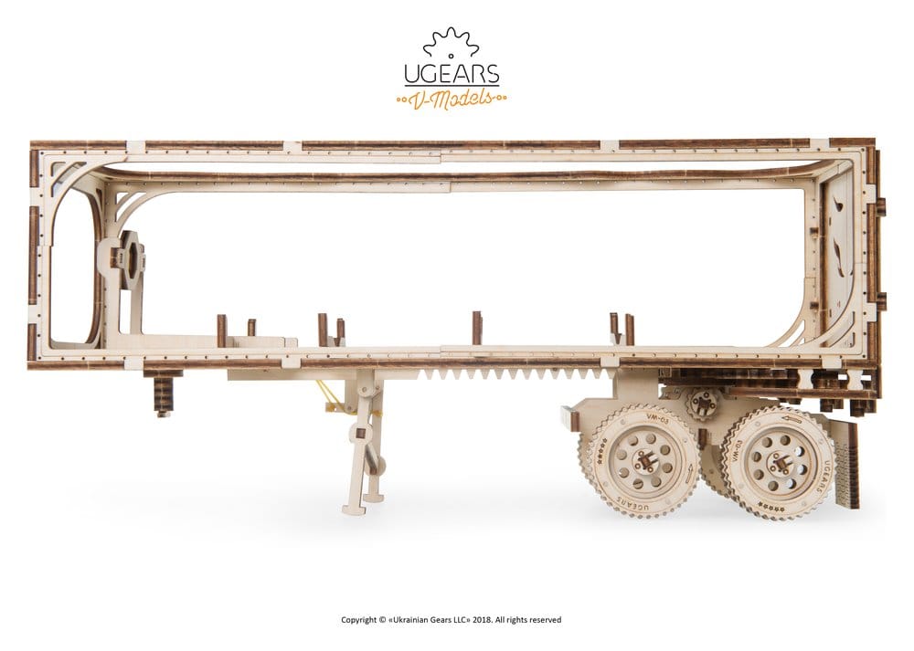 Ugears 3D Wooden Puzzle Trailer for Heavy Boy Truck VM-03