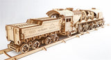 Ugears 3D Wooden Puzzle V-Express Steam Train with Tender
