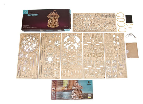 Ugears 3D Wooden Puzzle Carousel