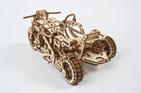 Ugears 3D Wooden Puzzle Scrambler UGR-10 with sidecar