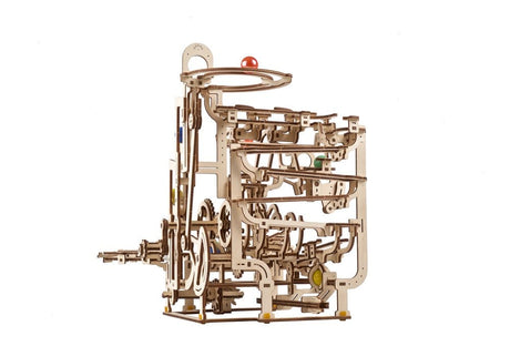 Ugears 3D Wooden Puzzle Marble Run Tiered Hoist
