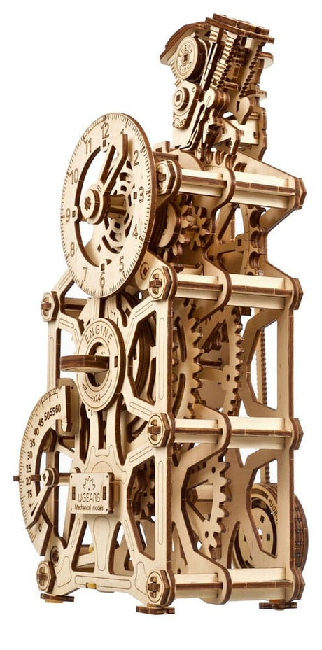 Ugears 3D Wooden Puzzle Engine Clock