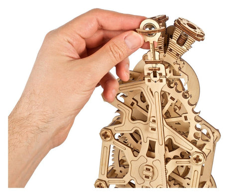 Ugears 3D Wooden Puzzle Engine Clock