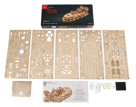 Ugears 3D Wooden Puzzle Rescue Hovercraft