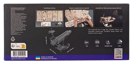 NASA 3D Wooden Puzzle Space Shuttle Discovery