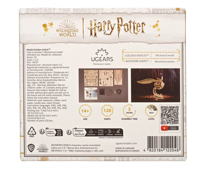 Harry Potter 3D Wooden Puzzle Golden Snitch