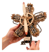 Ugears 3D Wooden Model Kit R-5 Aircraft Engine 25 cm