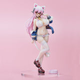 Super Sonico PVC Figure White Cat Ver. (Reissue) 27 cm