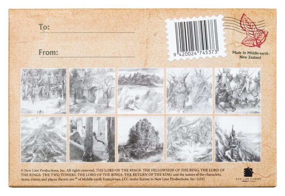 Lord of the Rings Postcards Set Concept Art by Alan Lee: The Lord of the Rings 15 x 12 cm