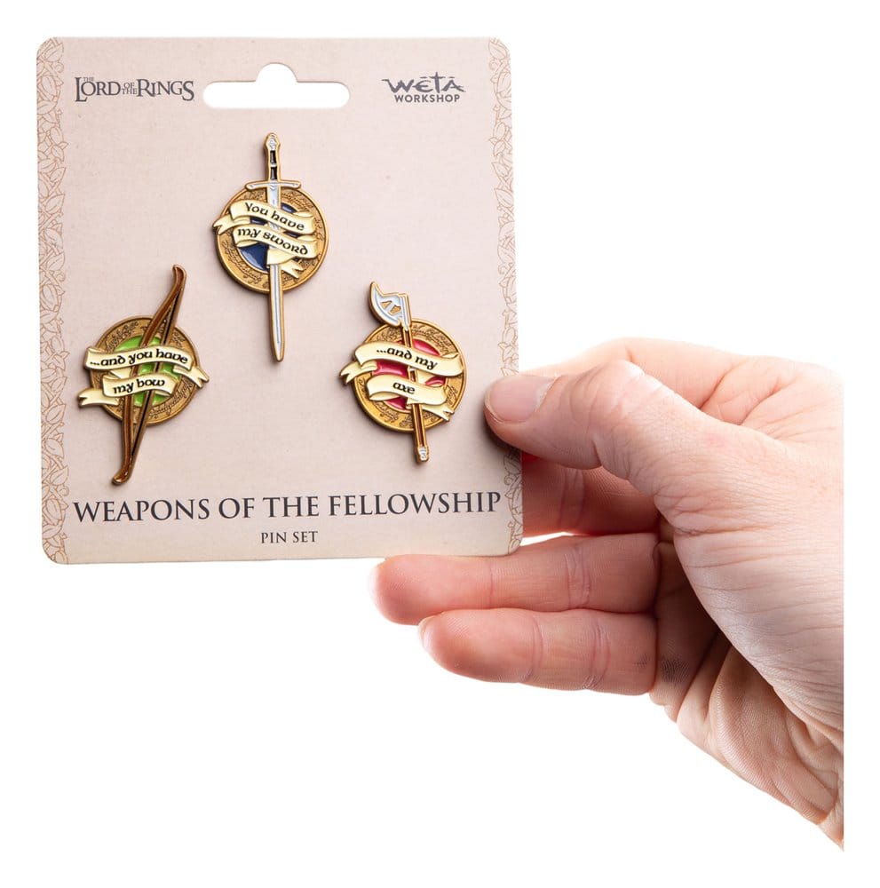 The Lord of the Rings Trilogy Pin Set Weapons of the Fellowship